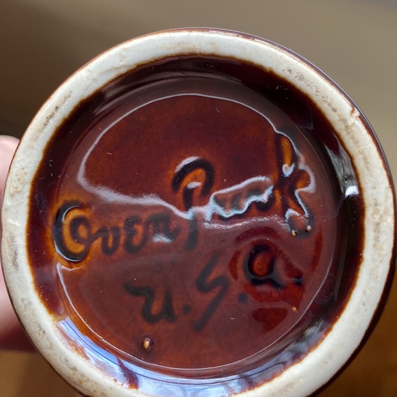 VTG Pair Brown Drip Glaze Pitchers - Picture 10 of 13